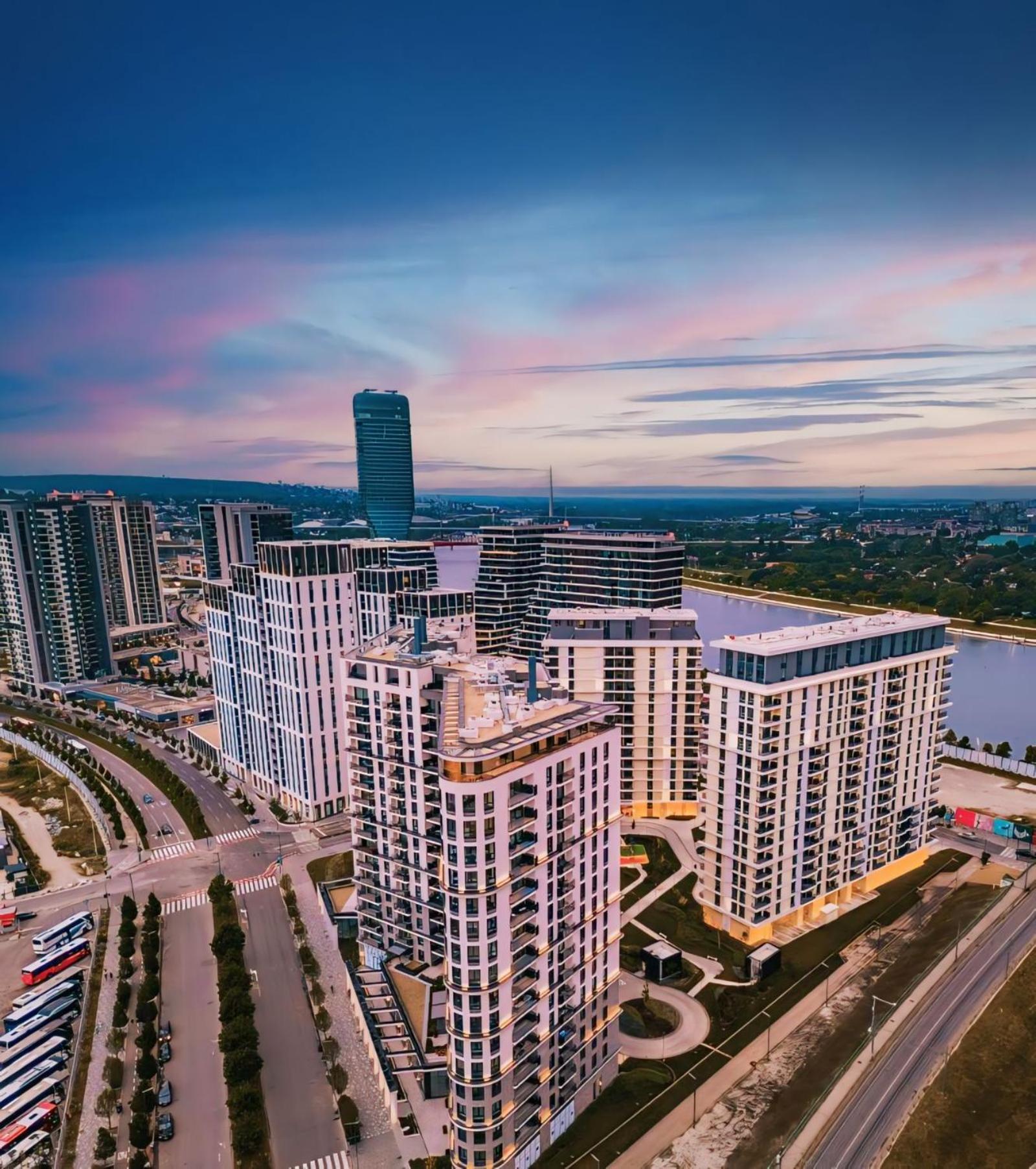 Belgrade Waterfront 16Th Fl Lux Apt. W/ City View Exterior foto