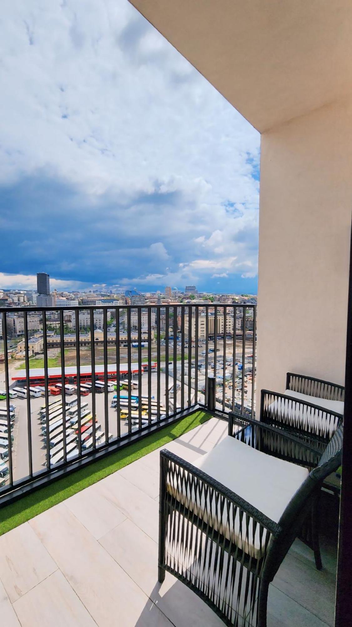 Belgrade Waterfront 16Th Fl Lux Apt. W/ City View Exterior foto