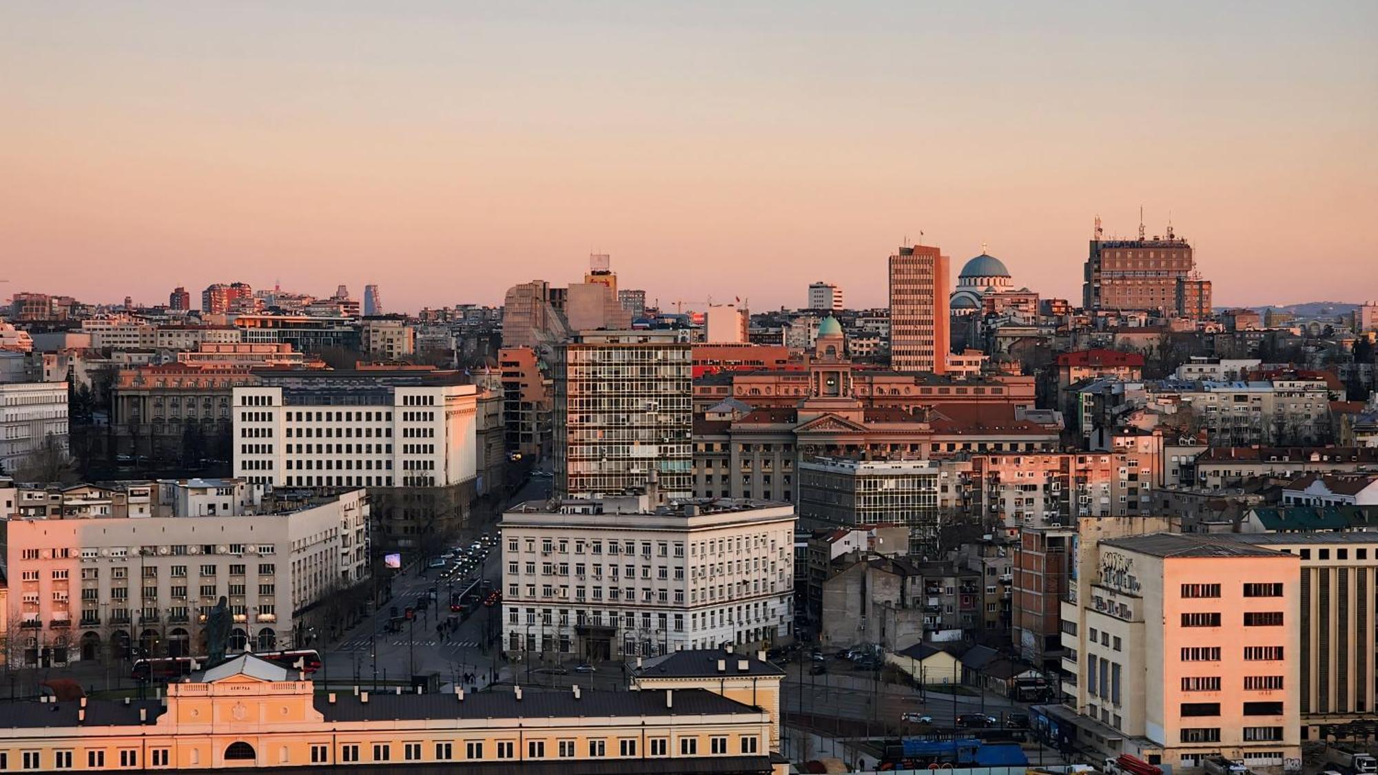 Belgrade Waterfront 16Th Fl Lux Apt. W/ City View Exterior foto