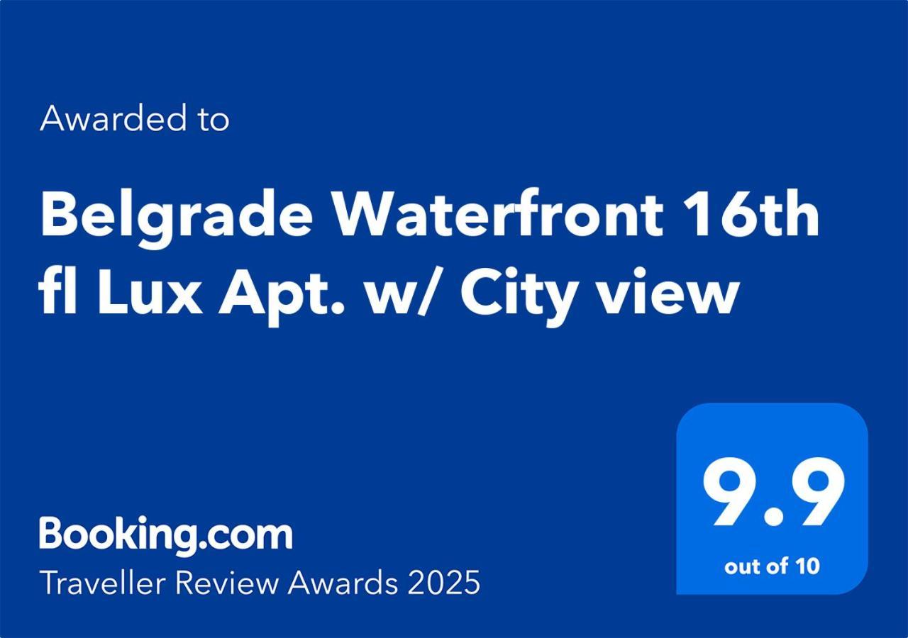 Belgrade Waterfront 16Th Fl Lux Apt. W/ City View Exterior foto